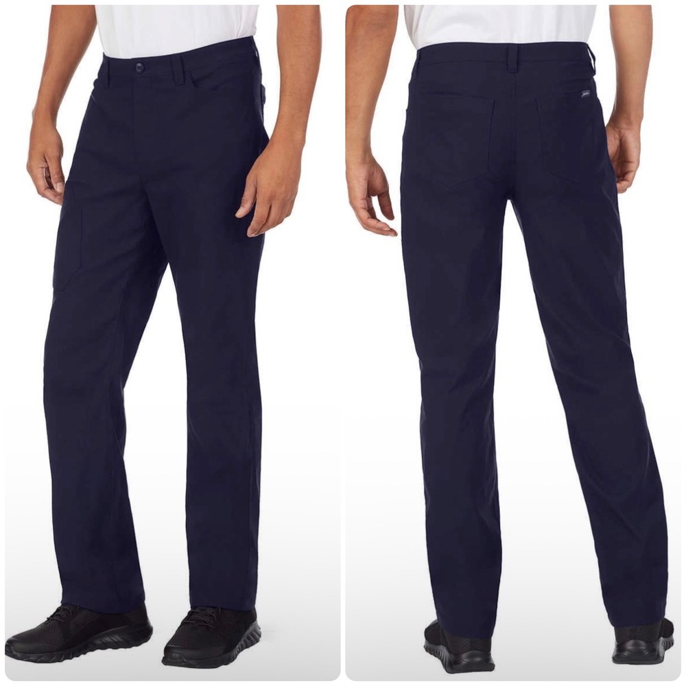 Eddie Bauer Mens Navy Fleece Lined Tech Pant Gorpcore Outdoor Utility Size 34x32